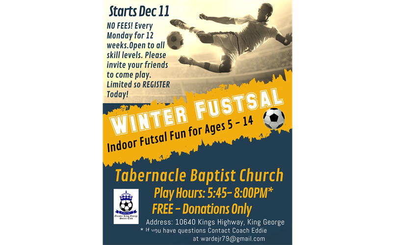 GKGSC Winter 2023 Futsal Soccer Training